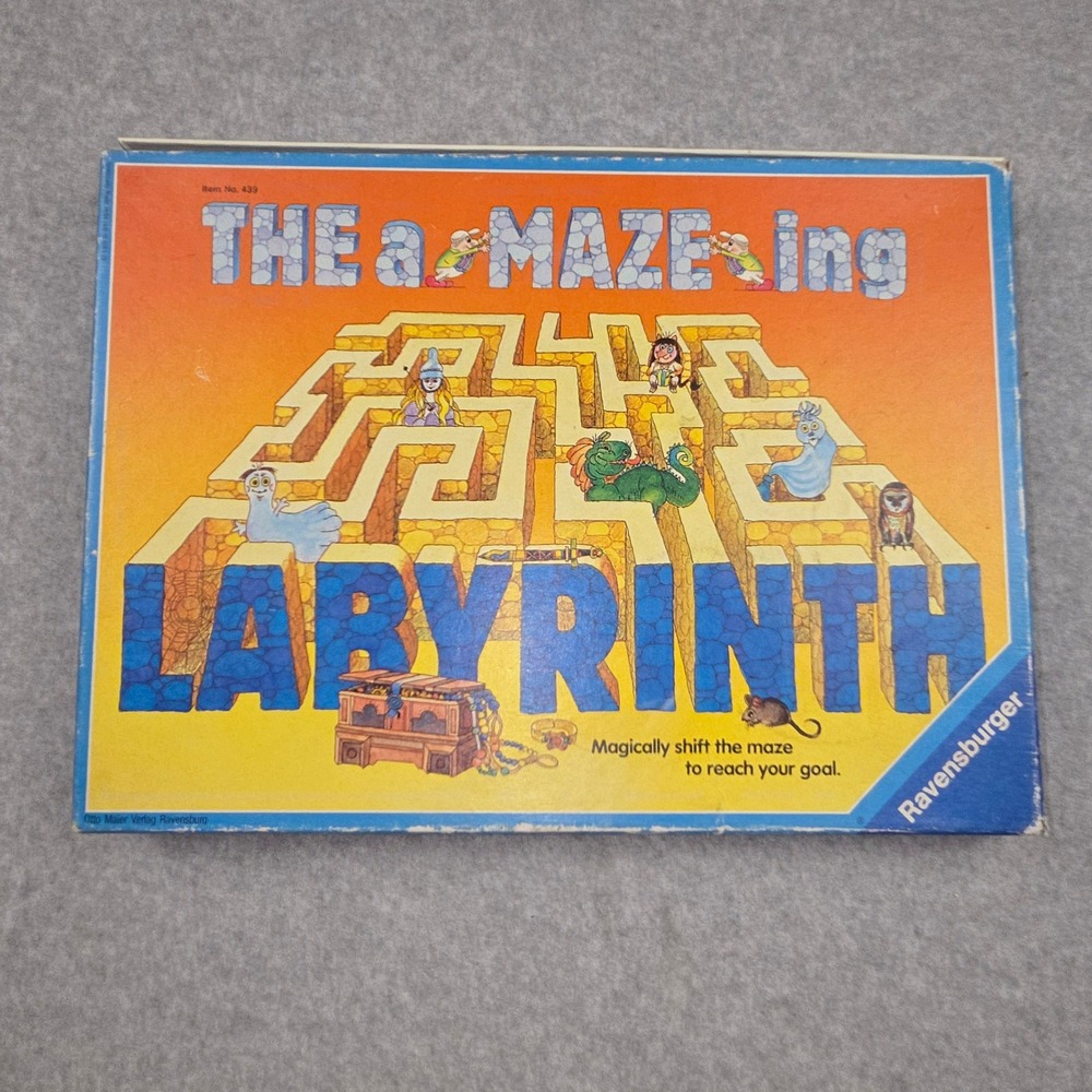Ravensburger The a-MAZE-ing Labyrinth Board Game Vintage Item 439 Complete